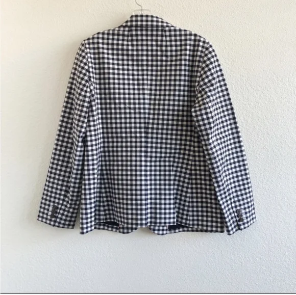 J. Crew Parke blazer in gingham bi-stretch cotton blend - Picture 5 of 9